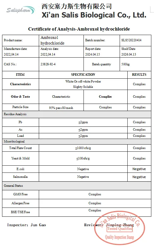 COA-Ambroxol hydrochloride